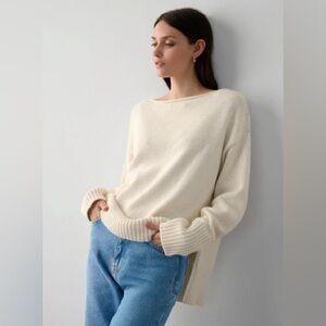 NWT White + Warren Organic Cotton Sweater